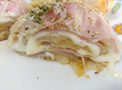 Rollitos de jamón y queso Rollitos de jamón y queso