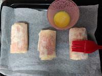 Rollitos de jamón y queso Rollitos de jamón y queso