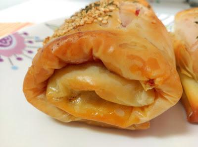 Rollitos de jamón y queso Rollitos de jamón y queso