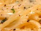 Espagueti crema queso