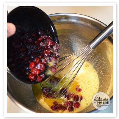 PLUM CAKE DE PASAS Y ARANDANOS / RAISIN AND BLUEBERRY PLUM CAKE