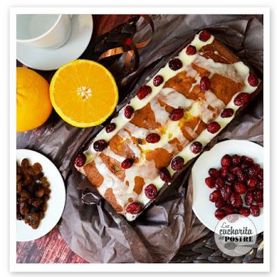 PLUM CAKE DE PASAS Y ARANDANOS / RAISIN AND BLUEBERRY PLUM CAKE