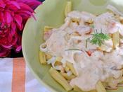 Pasta salsa salmón gambas