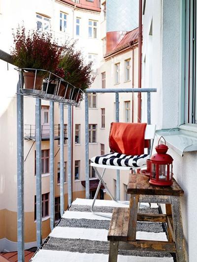 Mini balcones de ciudad.