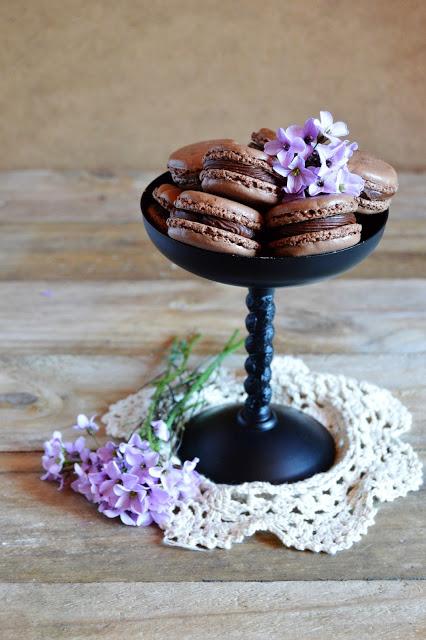 Macarons de chocolate