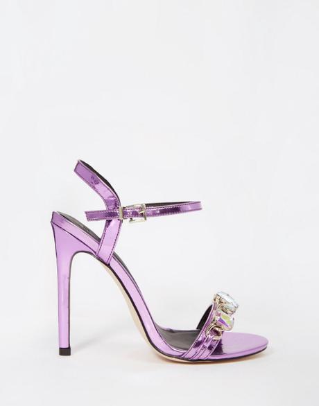 Ideas para invitadas en morado Sandalias ASOS