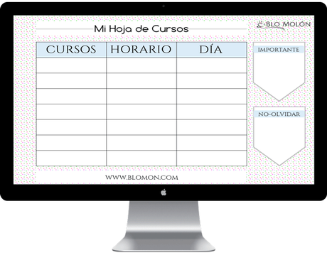 hoja de cursos b