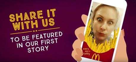 McDonald’s lanza una serie de filtros personalizados en Snapchat McDonald’s lanza una serie de filtros personalizados en Snapchat