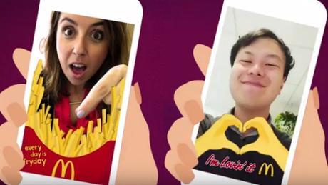 McDonald’s lanza una serie de filtros personalizados en Snapchat McDonald’s lanza una serie de filtros personalizados en Snapchat