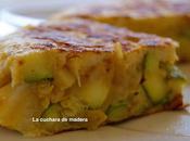 Tortilla española cebolla calabacin