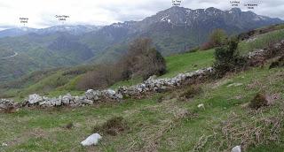 Molinos y praos de Xomezana en torno a La Portiel.la