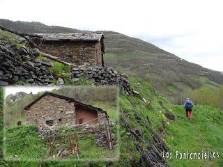 Molinos y praos de Xomezana en torno a La Portiel.la