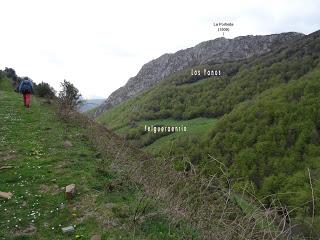 Molinos y praos de Xomezana en torno a La Portiel.la