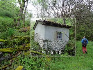 Molinos y praos de Xomezana en torno a La Portiel.la