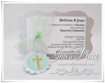 Invitación Bautizo - Mint & Silver - Plata & Menta - Sutil Combinación. Invitación Bautizo - Mint & Silver - Plata & Menta - Sutil Combinación.
