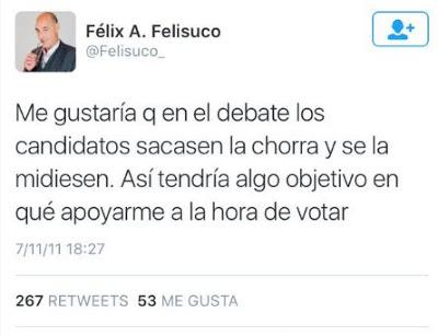 ¡QUÉ FELISUCO SE SAQUE LA CHORRA!