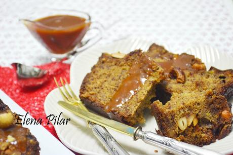 Banana bread con anacardos y caramelo salado