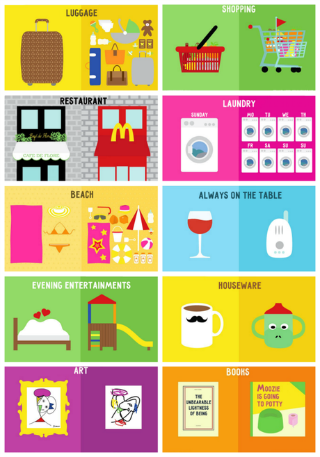 ilustraciones que muestran cómo cambia tu vida al ser mamá