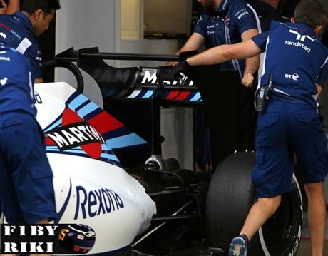 Williams prueba un alerón trasero radical en el primer día de test en Montmeló