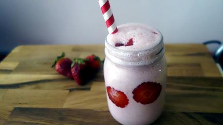 smoothie de fresa y queso