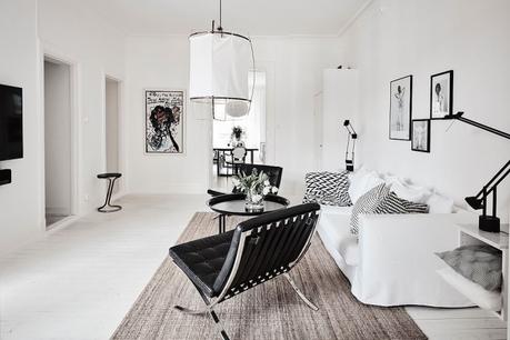 Lámpara de plumas en la cocina Eos Lampshade VITA diseño interiores decoración interiores decoración cocinas cocinas nórdicas cocinas modernas cocinas grandes blancas blog decoración nórdica 