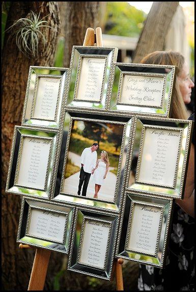 Use a unique frame to creating your wedding reception seating chart! http://www.eventsbykatherine.com/island-hotel-wedding/: 