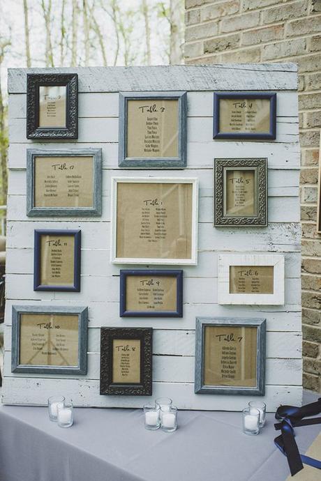 framed seating chart, photo by Jason Hales Photography http://ruffledblog.com/fernbank-museum-wedding #weddingideas #seatingchart Idea para mostrar los invitados por mesa: 
