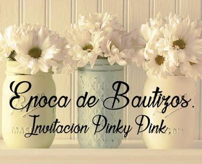 Invitación Bautizo - Me encanta el Rosa!! - Pinky Pink.