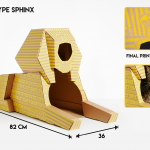 Cajas de cartón monumentales para gatos