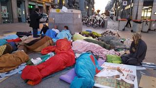 Cañamero, en huelga de hambre en la Puerta del Sol,  pide la libertad de Andrés Bódalo.