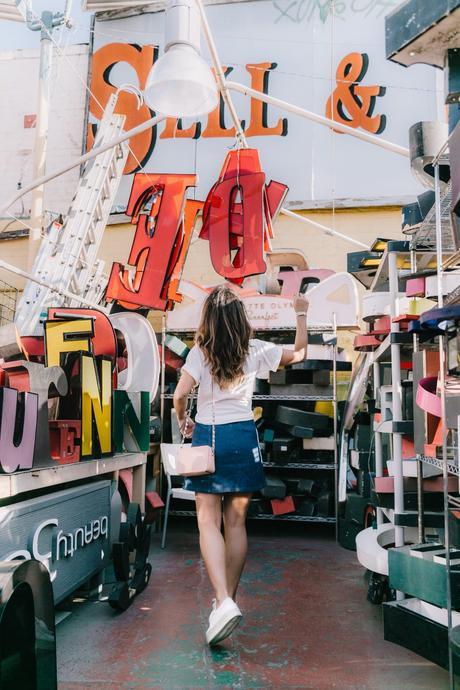 Calvin_Klein-Denim_Skirt-CK_Collection-Los_Angeles-Nick_Metropolis-Saint_Laurent_Sneakers-Pink_Bag-Outfit-Collage_Vintage--5