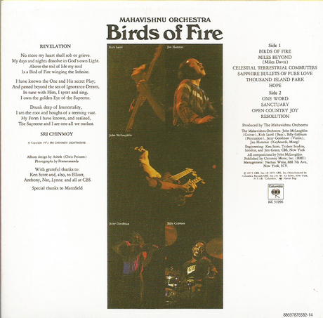 JAZZ. Birds of fire.
