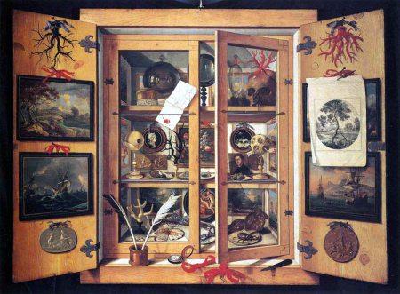 Gabinete de curiosidades 1690 -Domenico Remps Opificio delle pietre dure