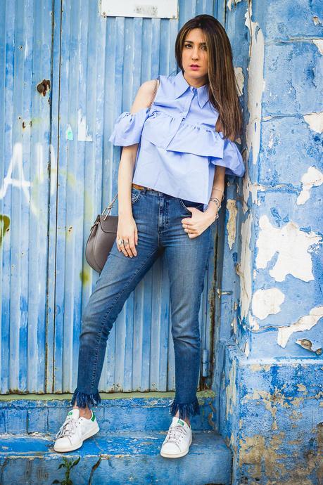 LIGHT BLUE ON DENIM BLUE LIGHT BLUE ON DENIM BLUE