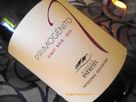 PRIMOGÉNITO, Pinot Noir 2013. Estilo Neuquén, patagonia, Argentina