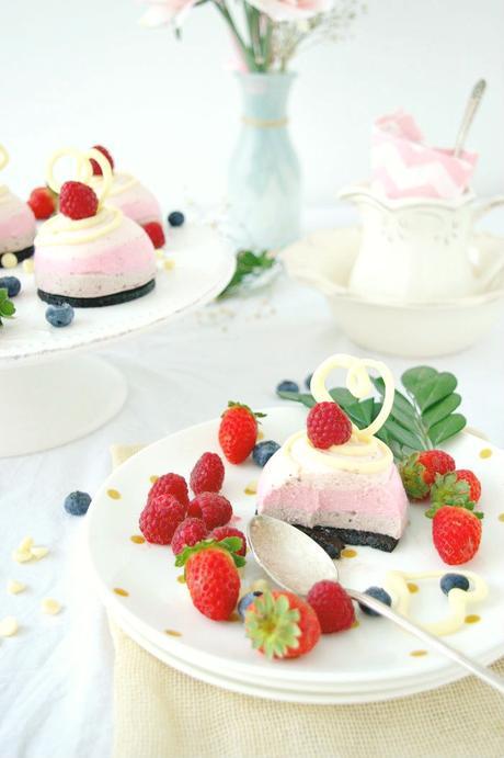 Mousse de queso y frutas del bosque #JaquealaReina