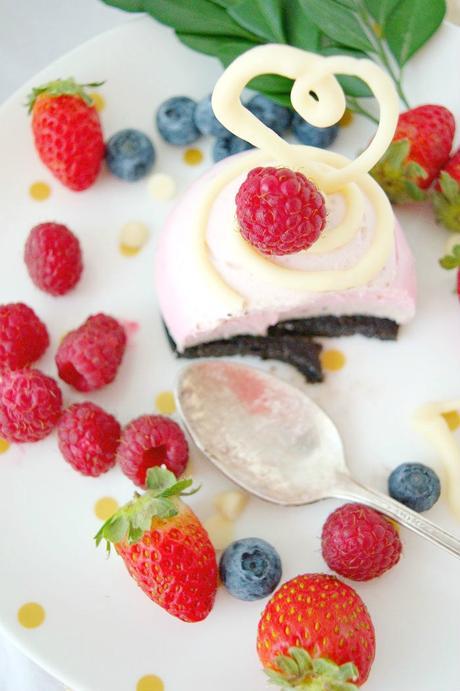 Mousse de queso y frutas del bosque #JaquealaReina