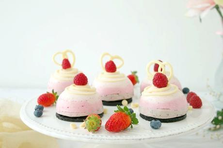 Mousse de queso y frutas del bosque #JaquealaReina