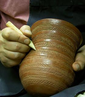 Réplicas de vasos campaniformes.