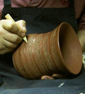 Réplicas de vasos campaniformes.