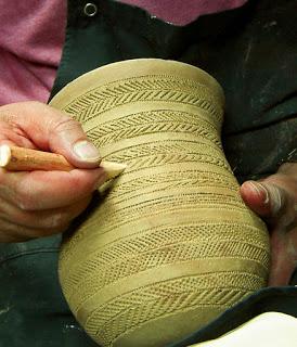 Réplicas de vasos campaniformes.