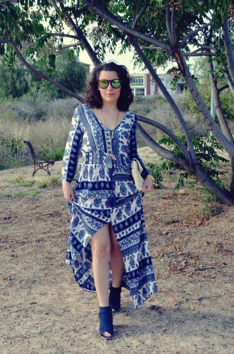 maxi vestido tribal outfit mi vestido azul fashion blogger (12)