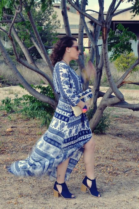 maxi vestido tribal outfit mi vestido azul fashion blogger (8)