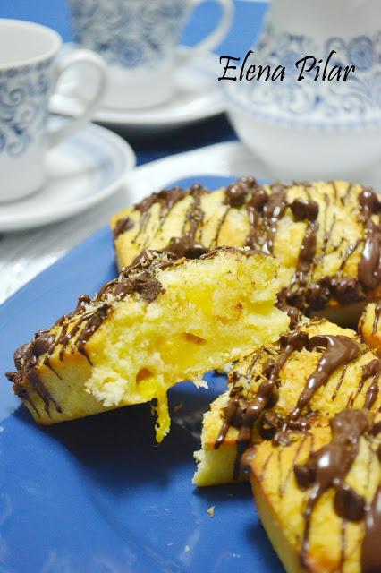 Bizcochitos de coco y nectarina