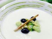 Sopa fría melón pepino feta aguacate