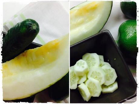 Sopa de melón y pepino Elaboración_Fotor