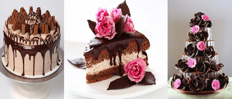decoración de tortas de chocolate