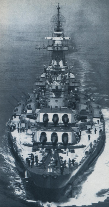 Acorazado North Carolina en 1945