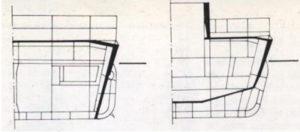 Sección del blindaje del Yamato