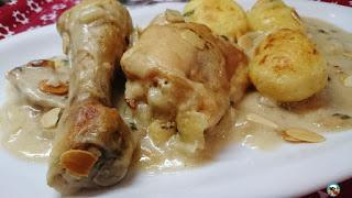 Muslitos de pollo al ajillo